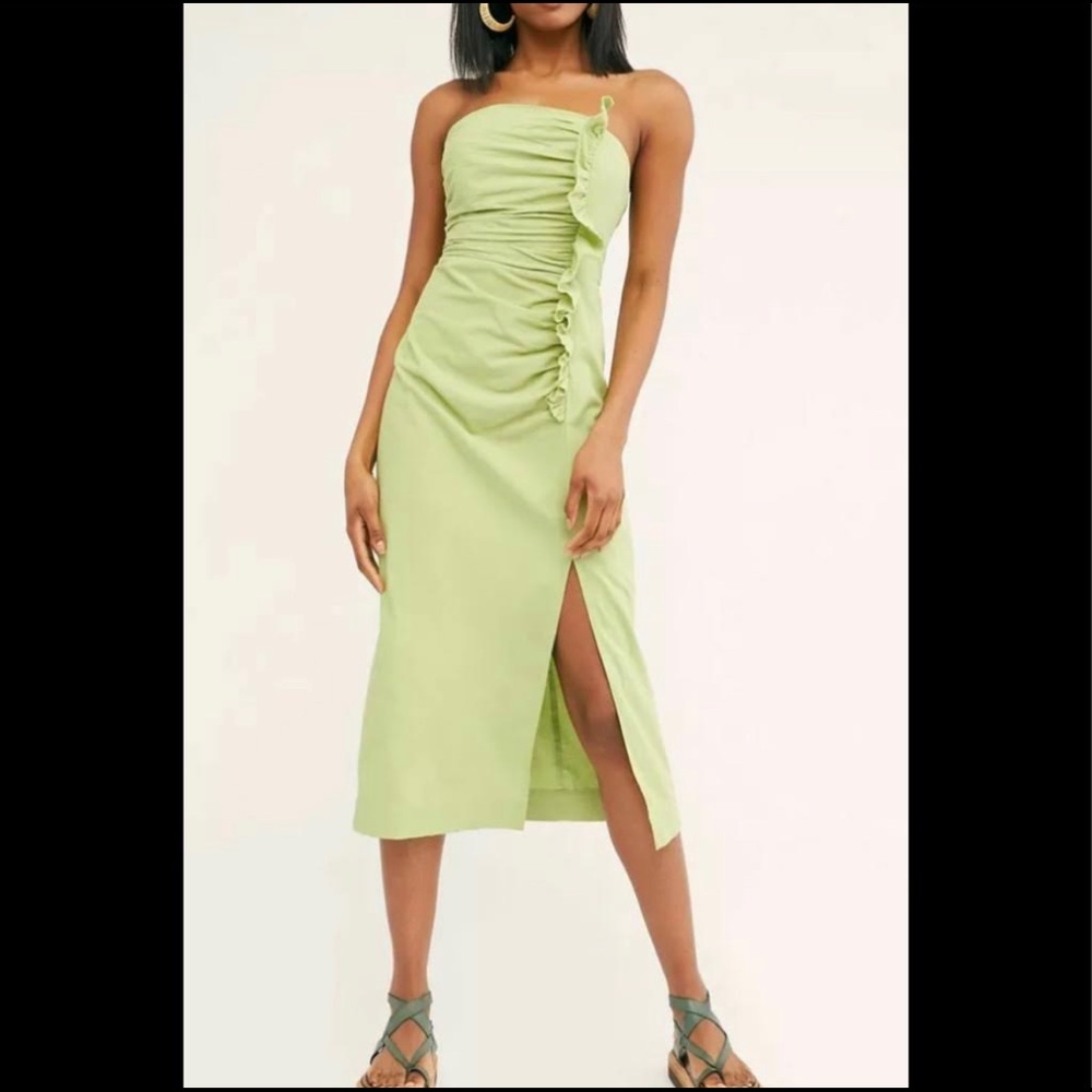 New Free People Strapless Midi Dress Medium
